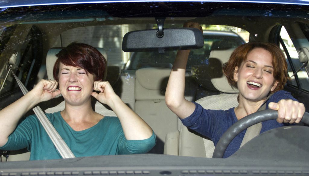 risks of loud music affecting driving
